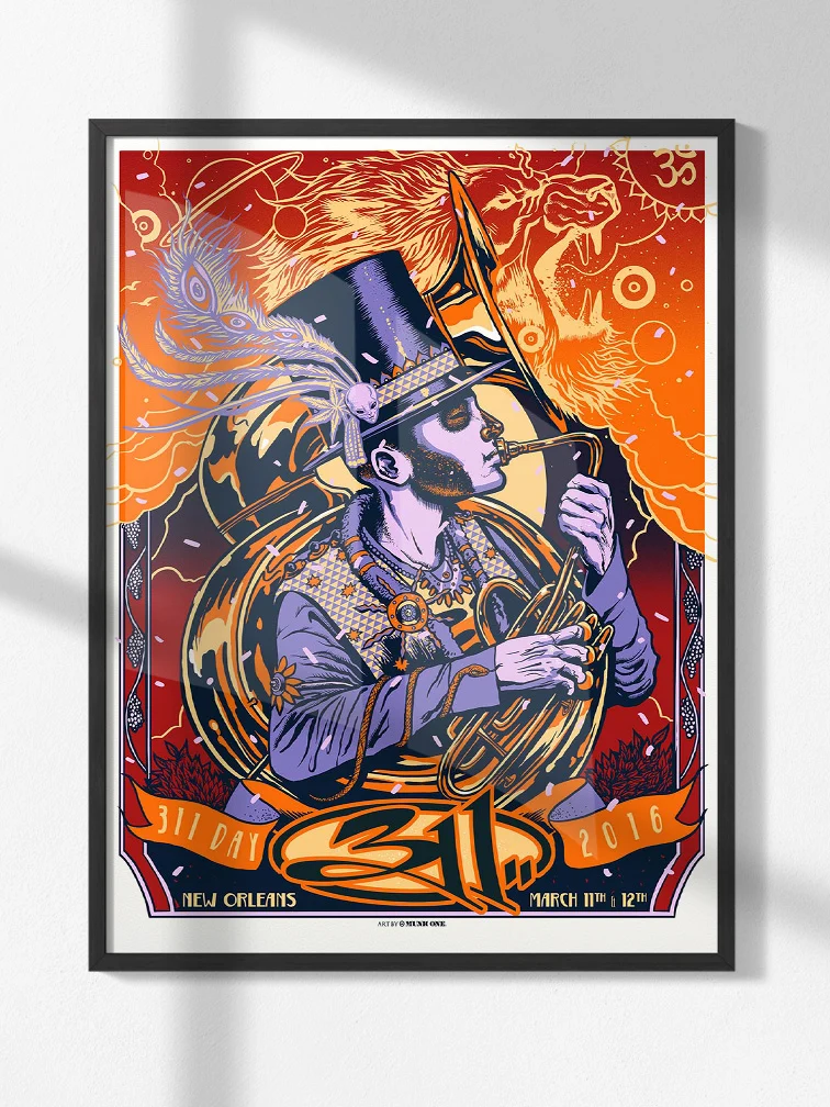 311 Day Orange Variant AP, by Munk One, 2016 thumbnail 3