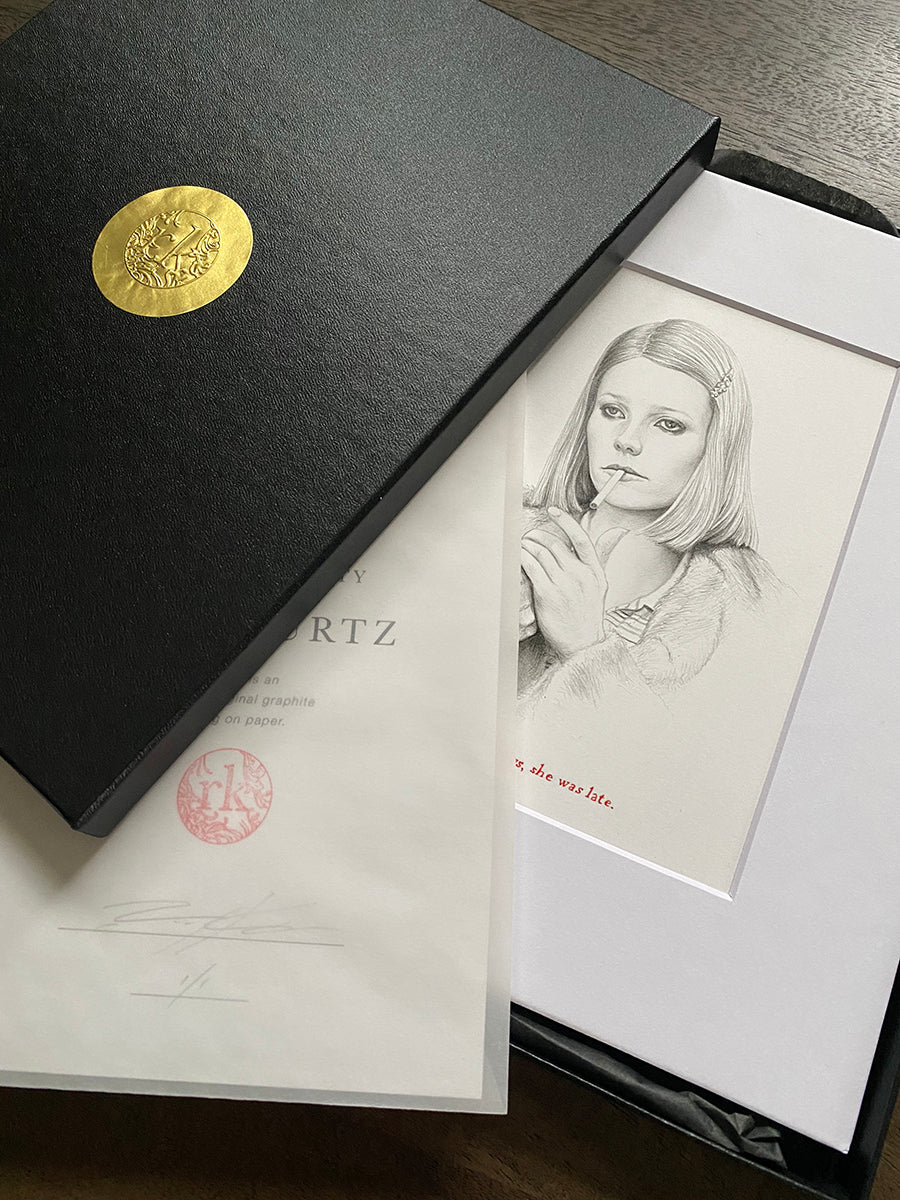 As always, she was late. 5x7 Original Art, by Rory Kurtz thumbnail 2