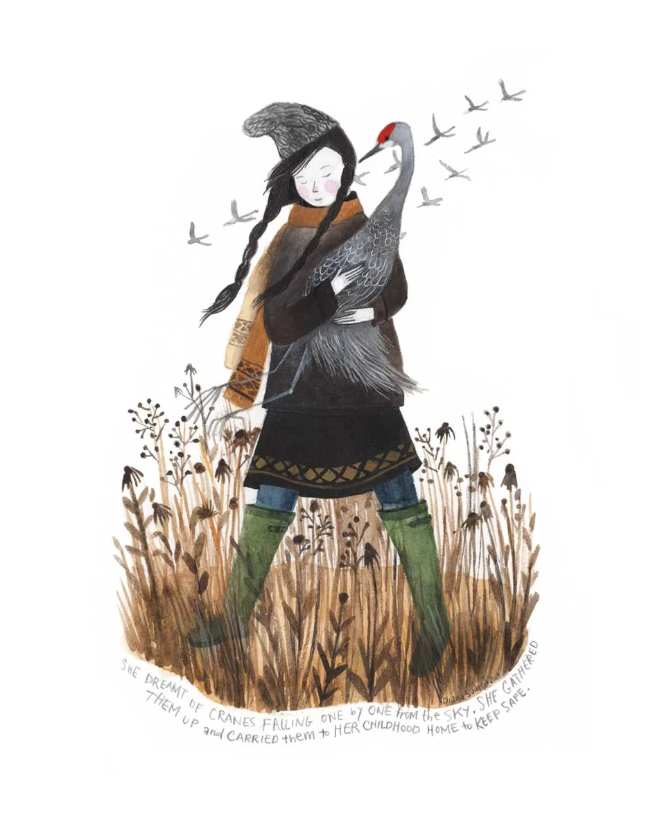 Saving Cranes, by Diana Sudyka
