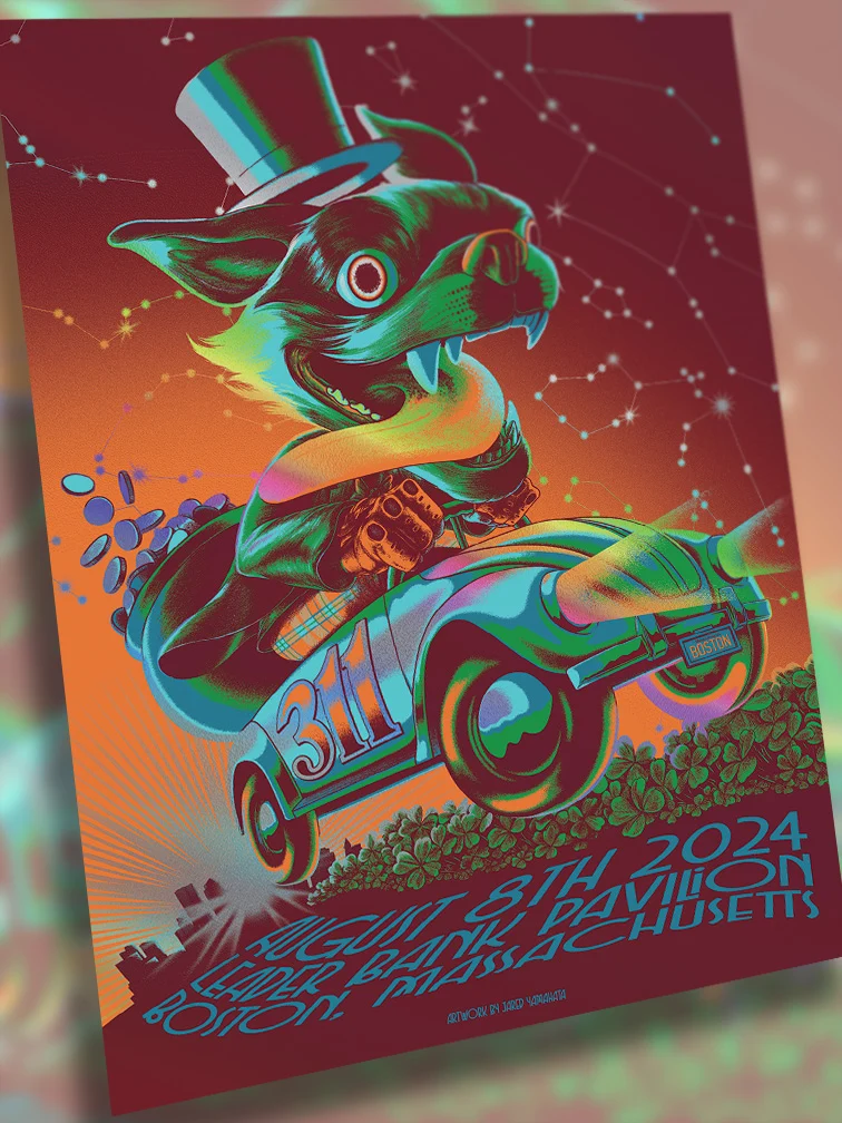 311 Boston Variant Rainbow Foil AP, by Jared Yamahata