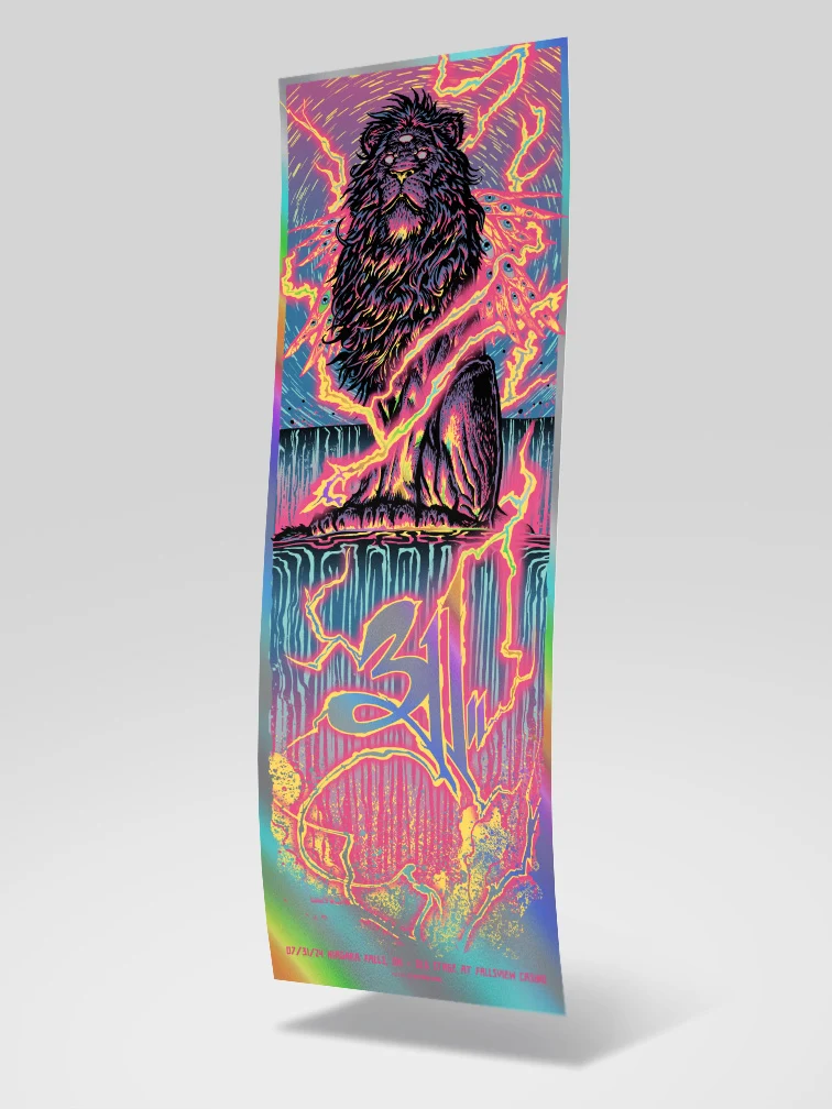 311 Niagara Falls Pink Variant Rainbow Foil AP, by Munk One thumbnail 3