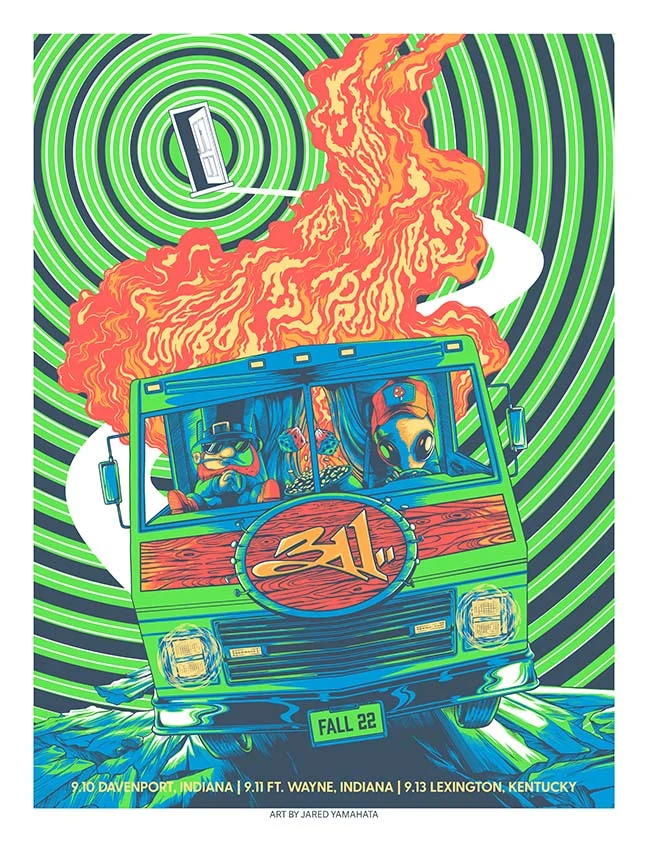 311 Fall Tour Green Variant AP, by Jared Yamahata
