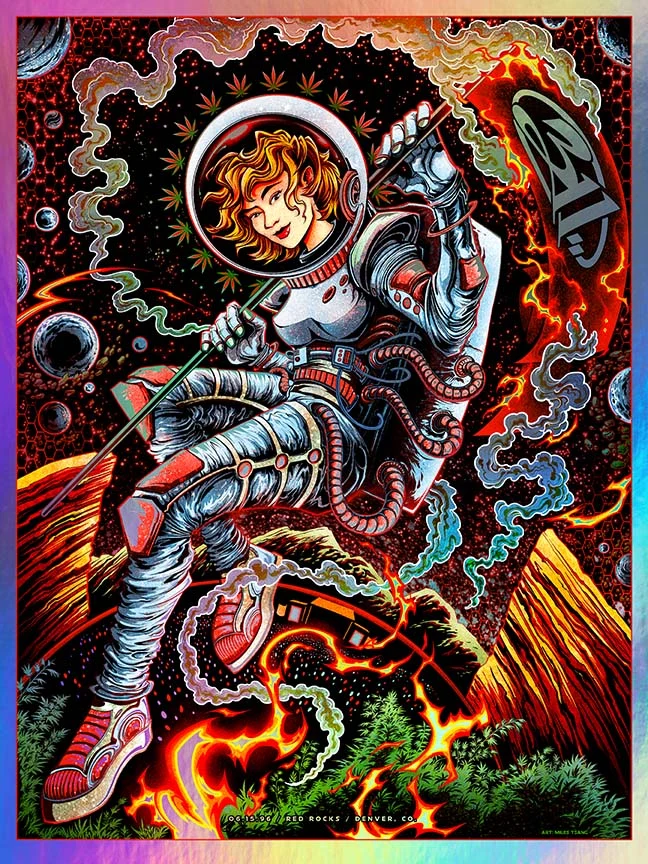 311 x Play:Bk Red Rocks Rainbow Foil, by Miles Tsang, 1996