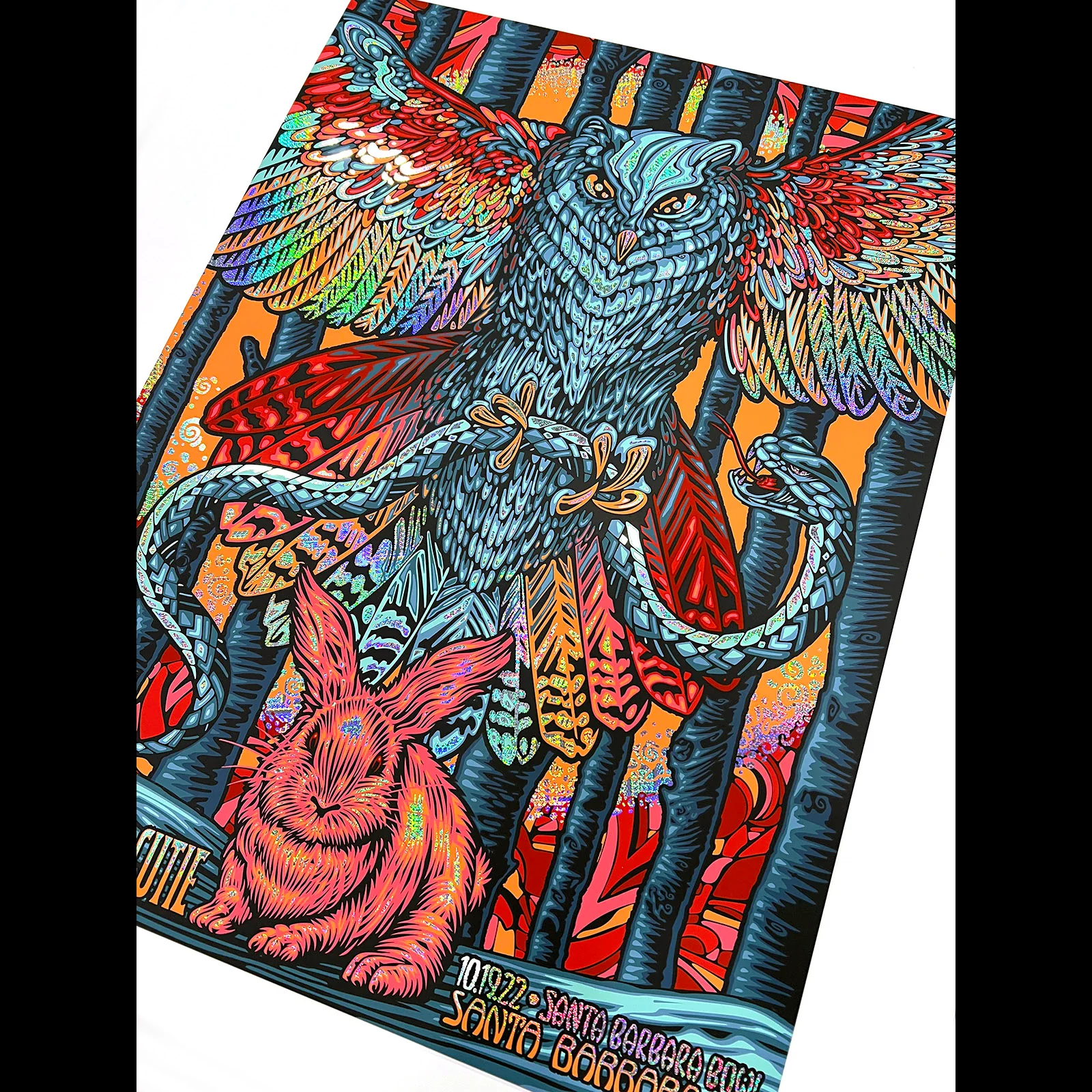 Death Cab for Cutie - owl and rabbit, by Todd Slater thumbnail 2
