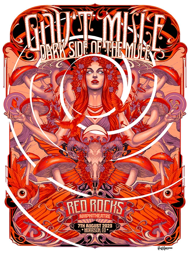 Gov'T Mule Red Rocks Red Variant AP, by Wildner Lima