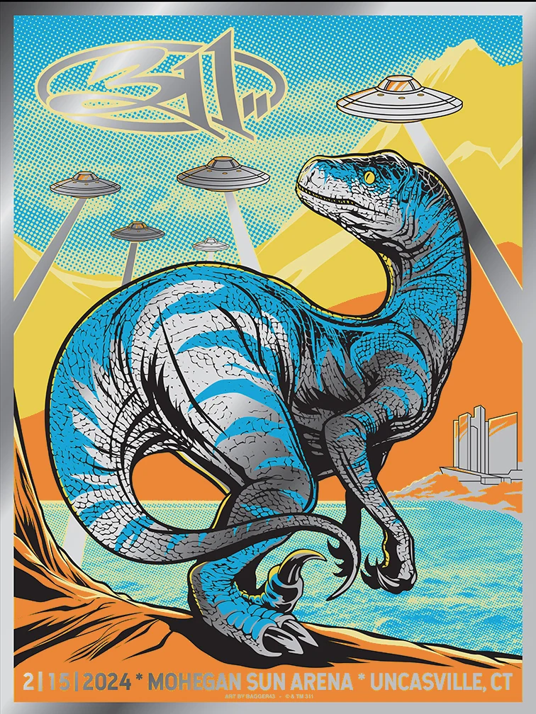 311 Mohegan Sun Blue Variant Rainbow Foil AP, by Bagger43