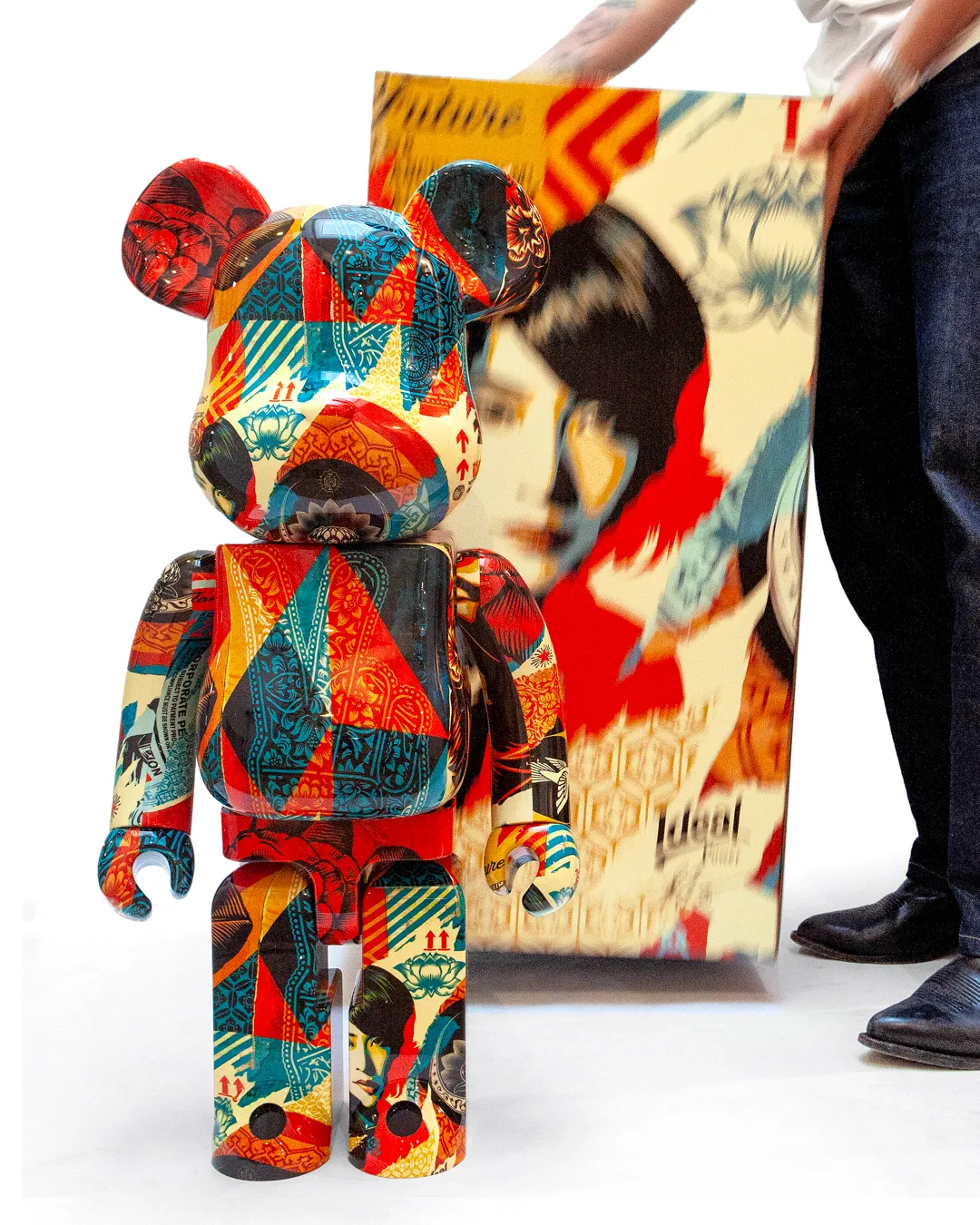 1000% Collage Bearbrick, by Shepard Fairey, 2024
