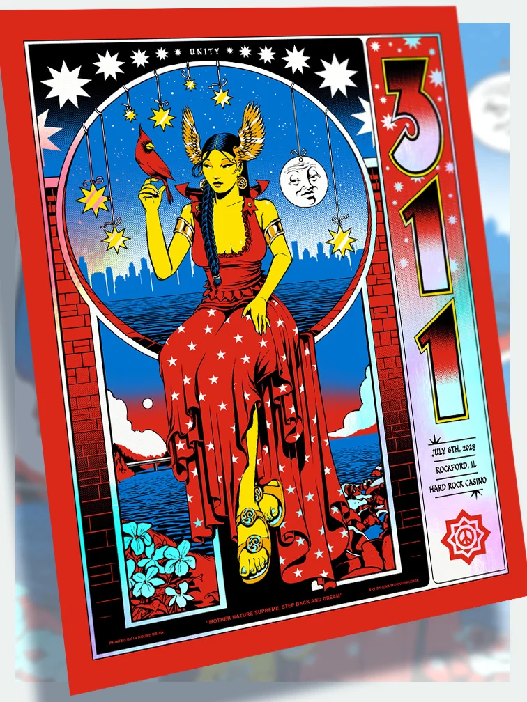 311 Rockford Red Variant Rainbow Foil AP, by War For Knowledge