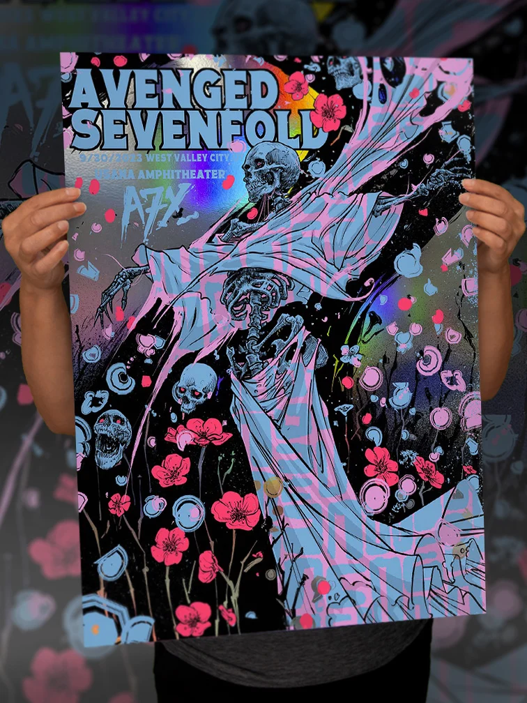 Avenged Sevenfold Utah Variant Rainbow Foil AP, by GODMACHINE