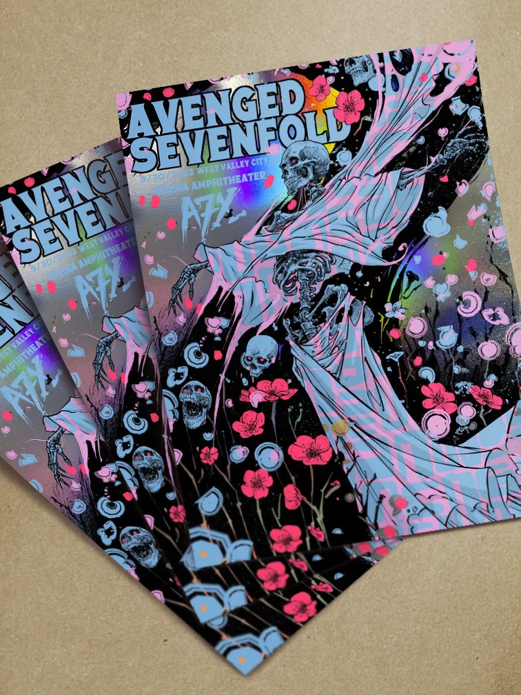 Avenged Sevenfold Utah Variant Rainbow Foil AP, by GODMACHINE thumbnail 2
