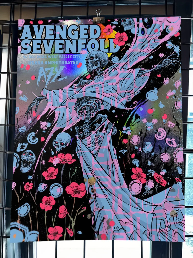 Avenged Sevenfold Utah Variant Rainbow Foil AP, by GODMACHINE thumbnail 3