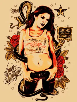 Giant Vs Giant 2, by Shepard Fairey, Mike Giant, 2005