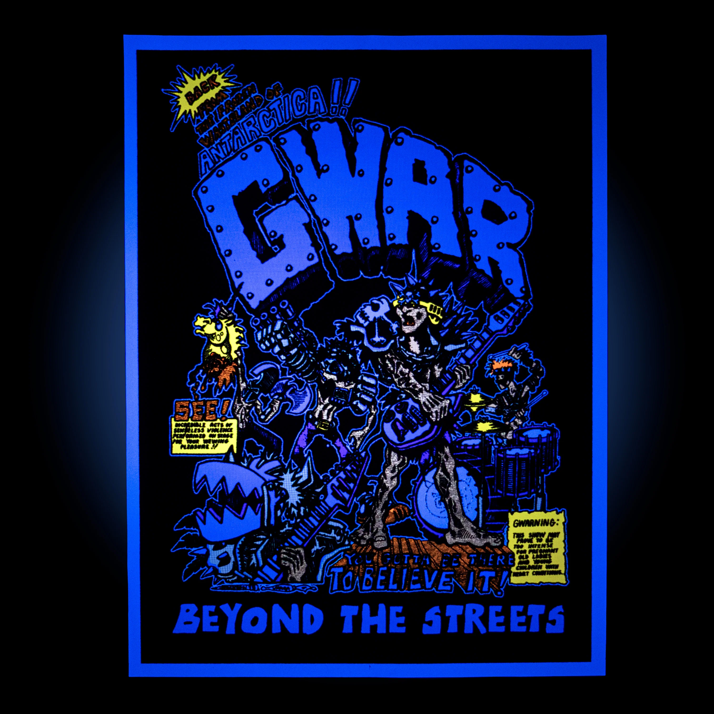 Gwar First Show Flocked Poster, by GWAR X BEYOND THE STREETS thumbnail 2