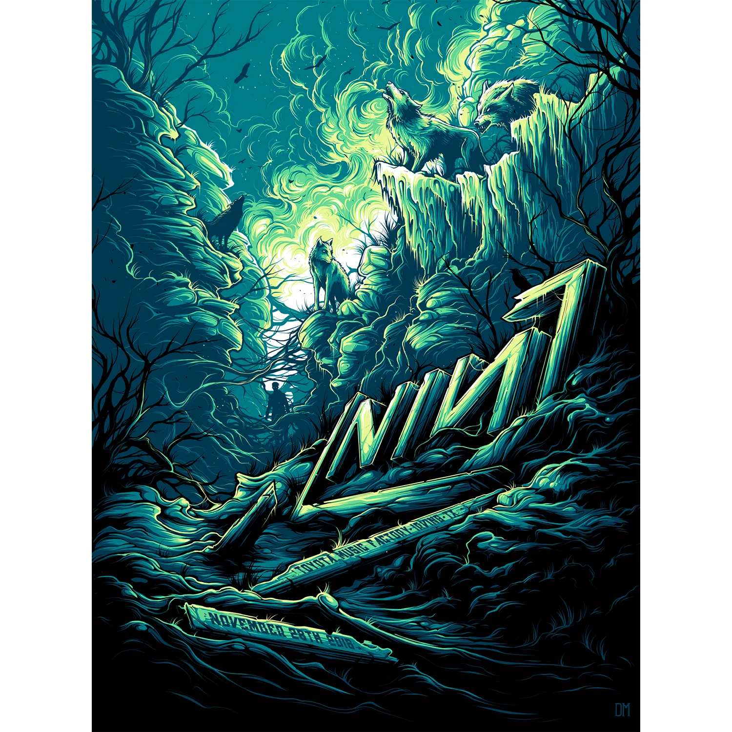 Nine Inch Nails - Irving - - Regular, by Dan Mumford, 2018