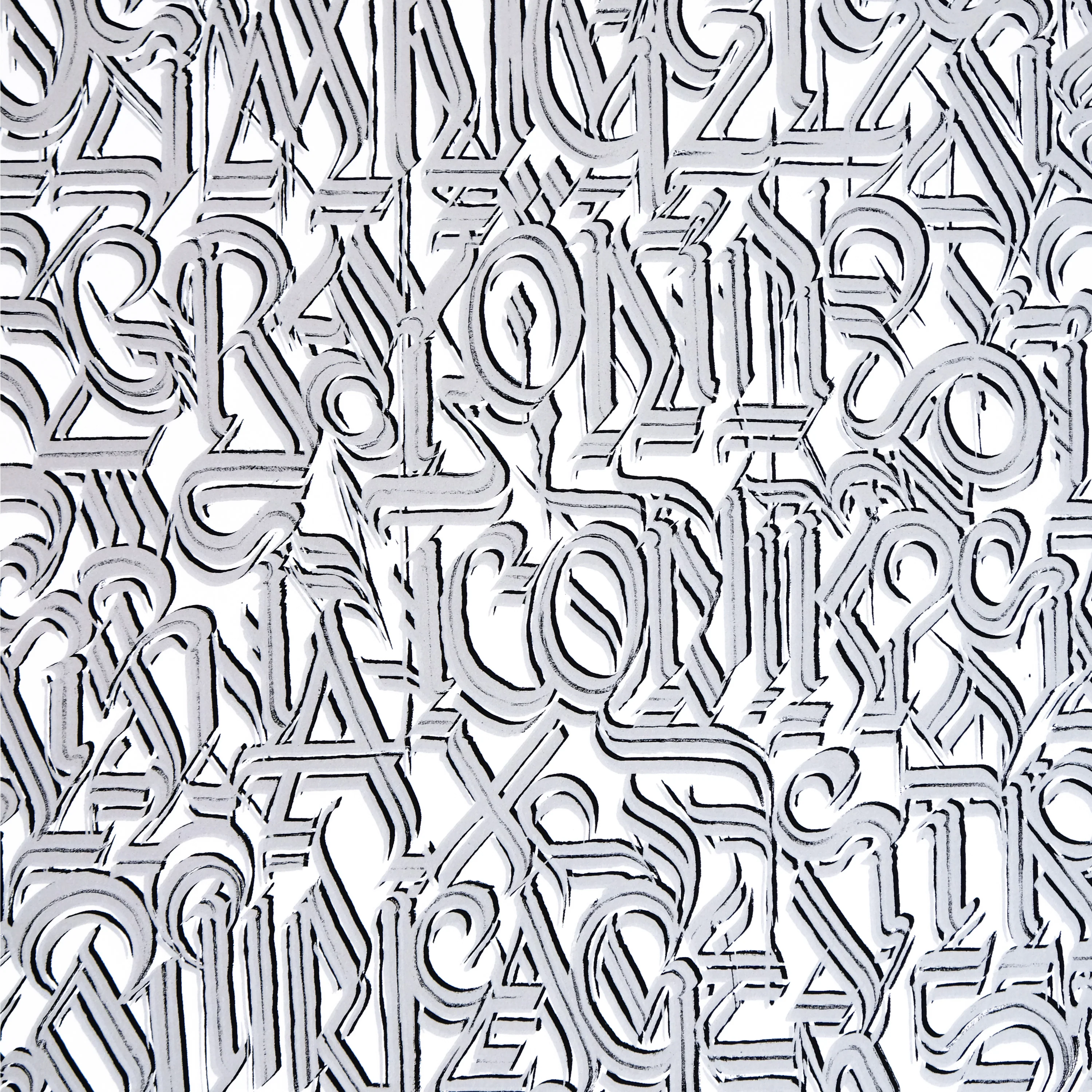 Los Angeles and Beyond (Silver on White), by DEFER thumbnail 2