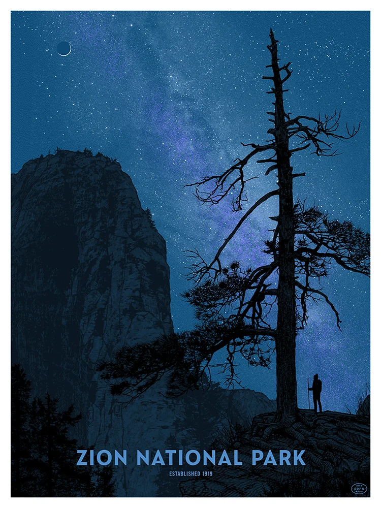 Zion National Park - Night, by Dan McCarthy thumbnail 2