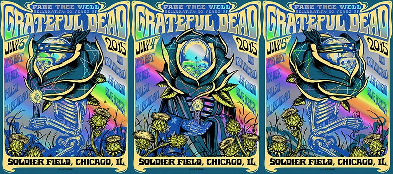 Grateful Dead Foil Set, by Munk One, 2015