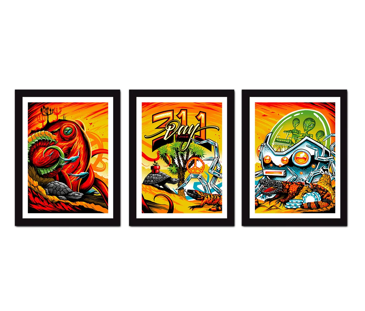 311 Day Fine Art Print Set, by Maxx242 and Munk One, 2018