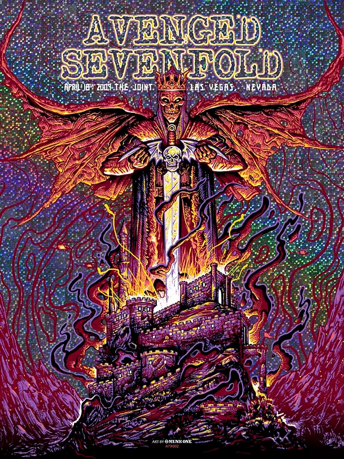 Avenged Sevenfold Vegas Donuts Foil, by Munk One, 2009