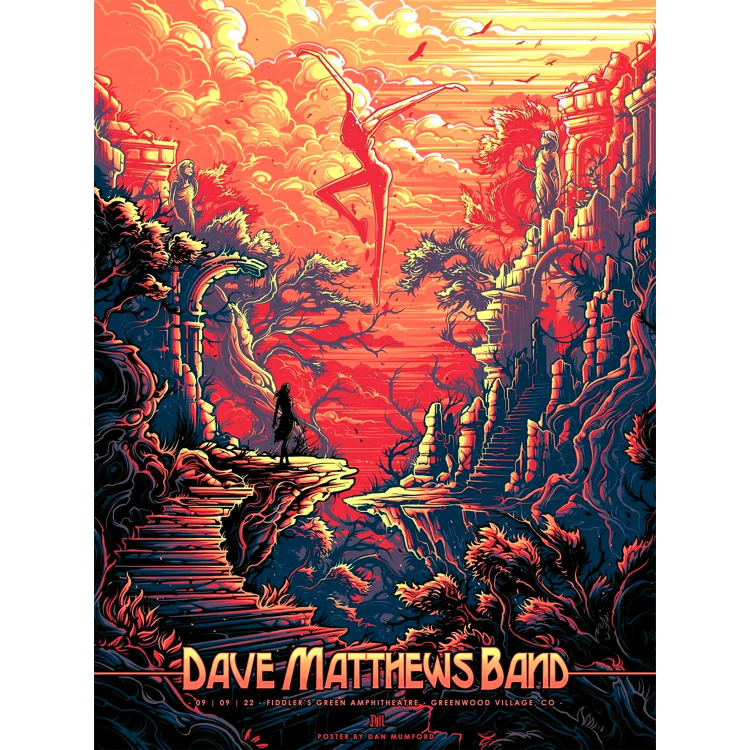 Dave Matthews Band - Fiddlers Green - - Regular, by Dan Mumford, 2022