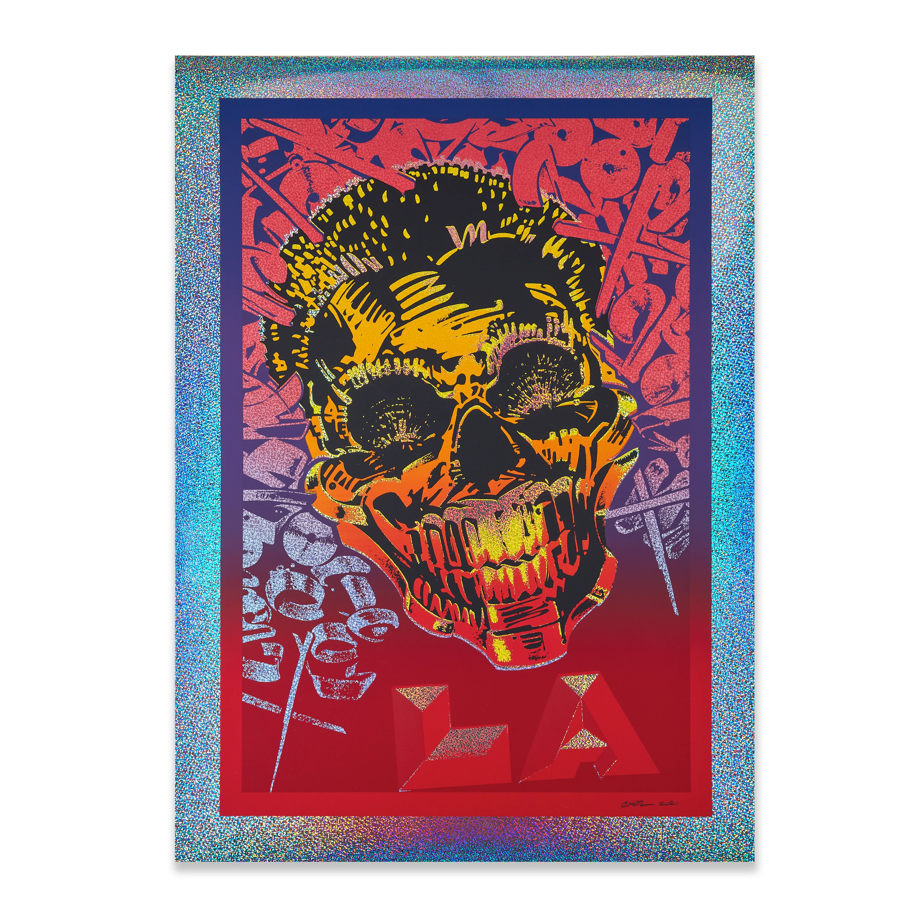 LA Mix (Red), by Chaz Bojórquez
