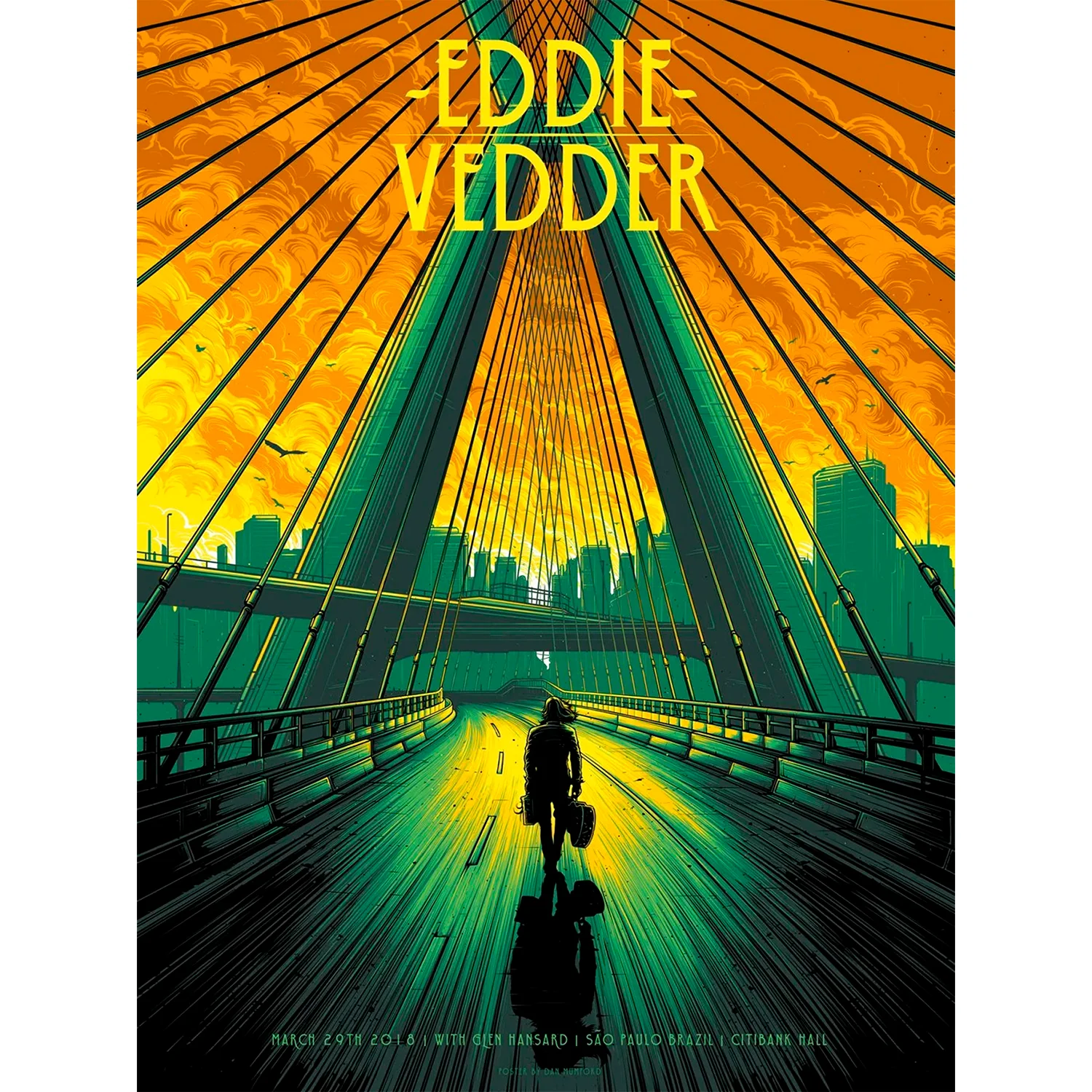 Eddie Vedder - Brazil, by Dan Mumford, 2018