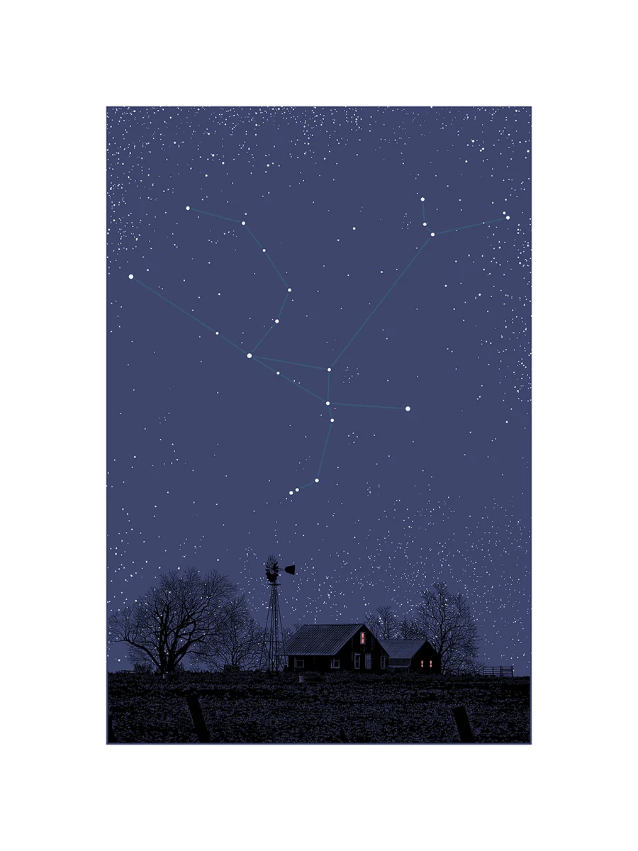 Night on Earth - 5 & 6 - Andromeda & Boötes - 2 print set, by Dan McCarthy thumbnail 2