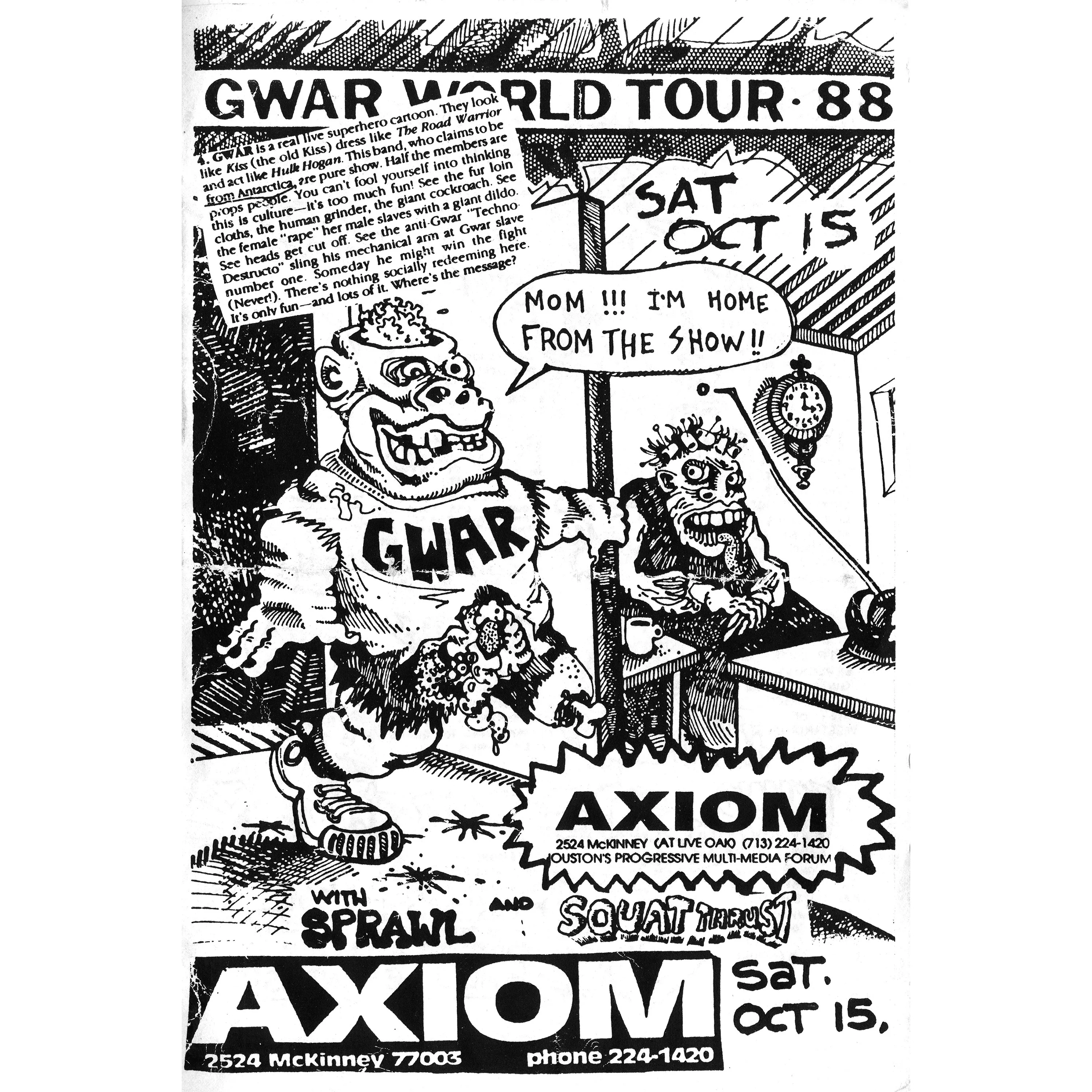 Gwar Flyer Packs, by GWAR X BEYOND THE STREETS thumbnail 2