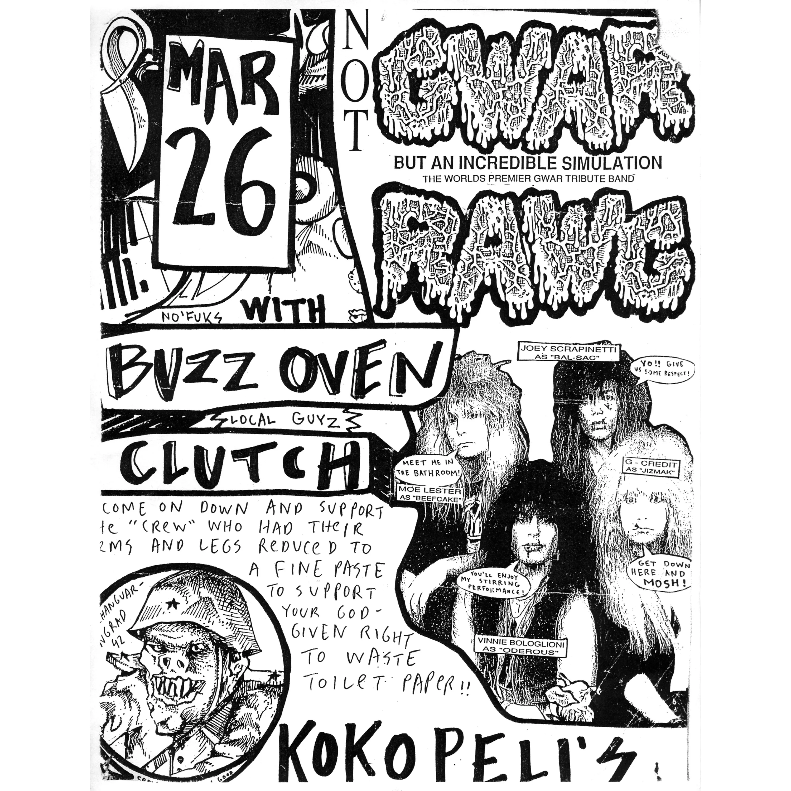 Gwar Flyer Packs, by GWAR X BEYOND THE STREETS thumbnail 3