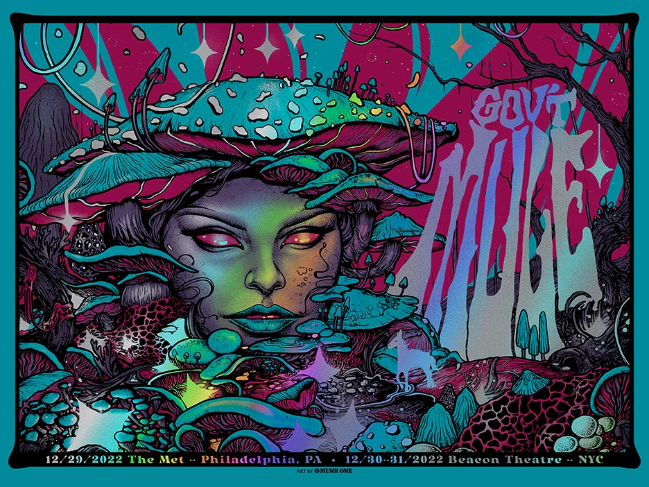 Gov'T Mule Rainbow Foil AP, by Munk One, 2022