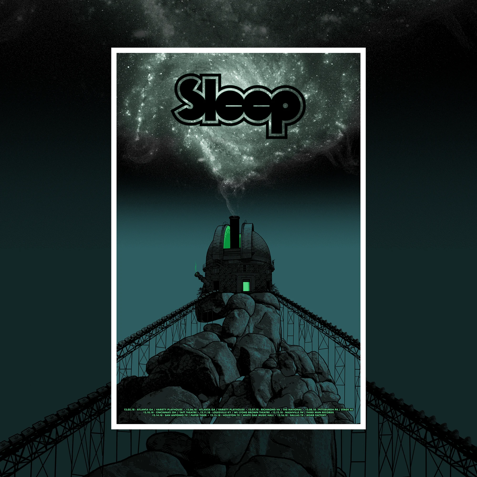 Sleep - December tour poster, by Dan McCarthy thumbnail 2