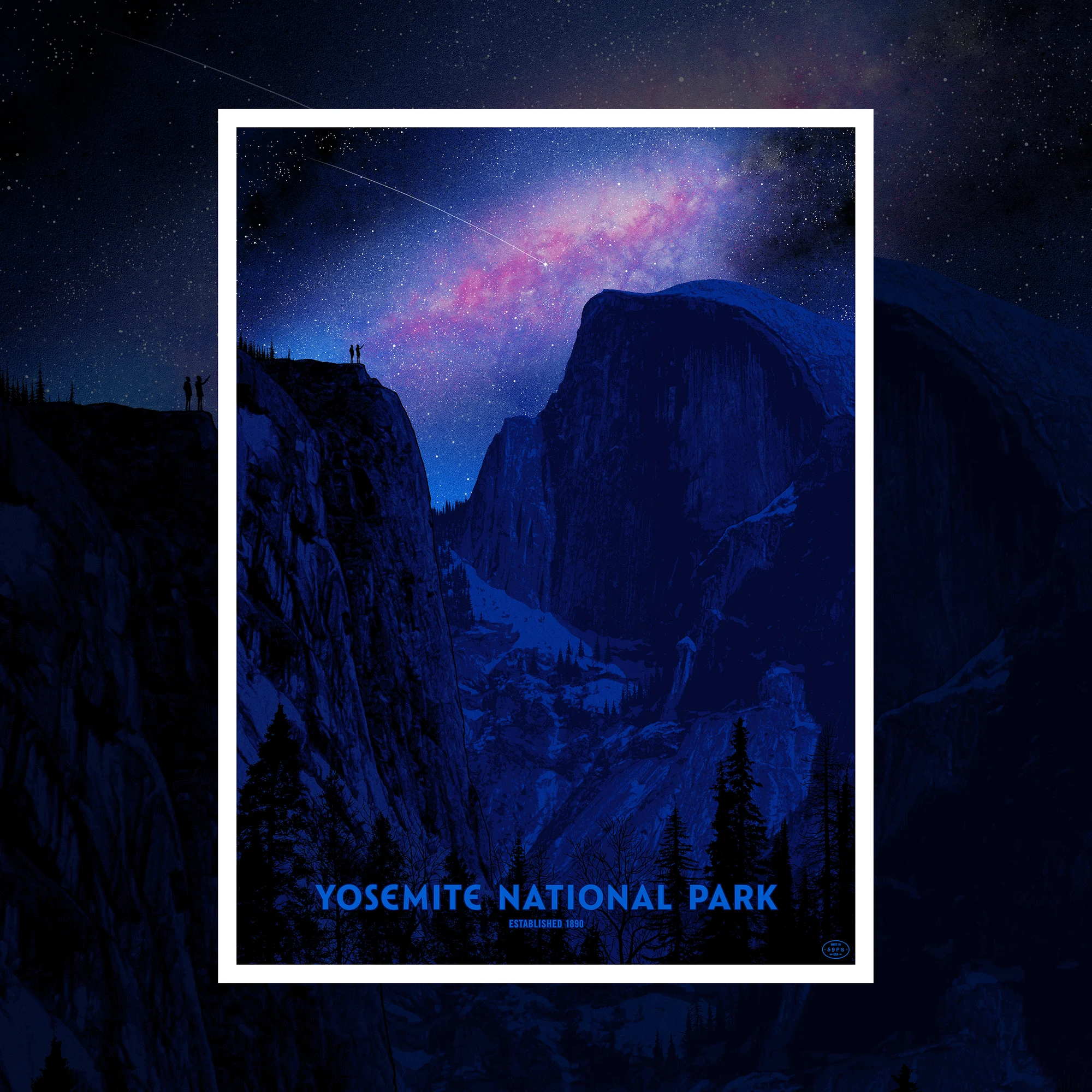 Yosemite National Park Poster, by Dan McCarthy thumbnail 2