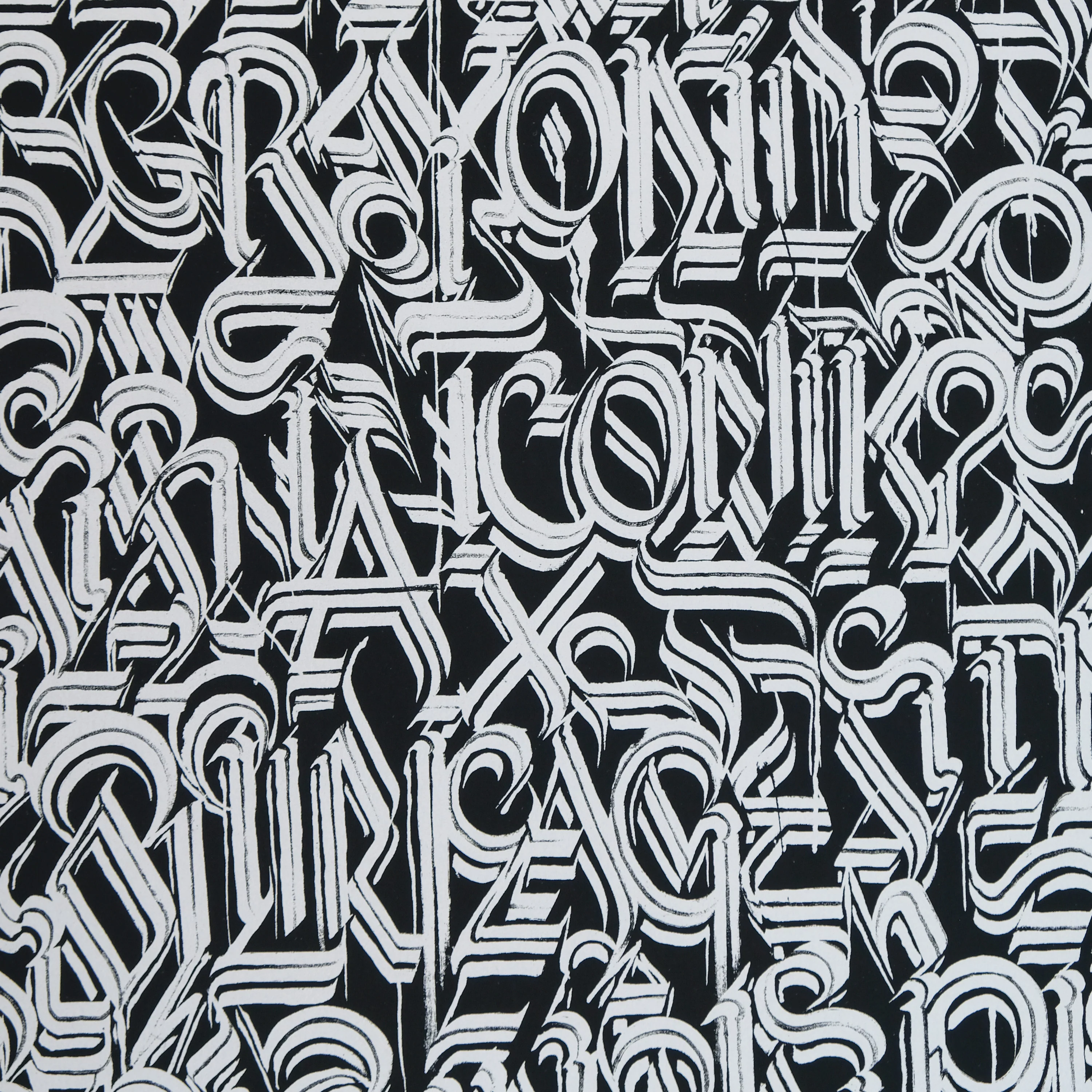 Los Angeles and Beyond (Silver on Black), by DEFER thumbnail 2