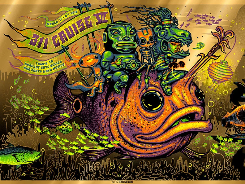 311 Cruise Gold Foil AP, by Munk One, 2019