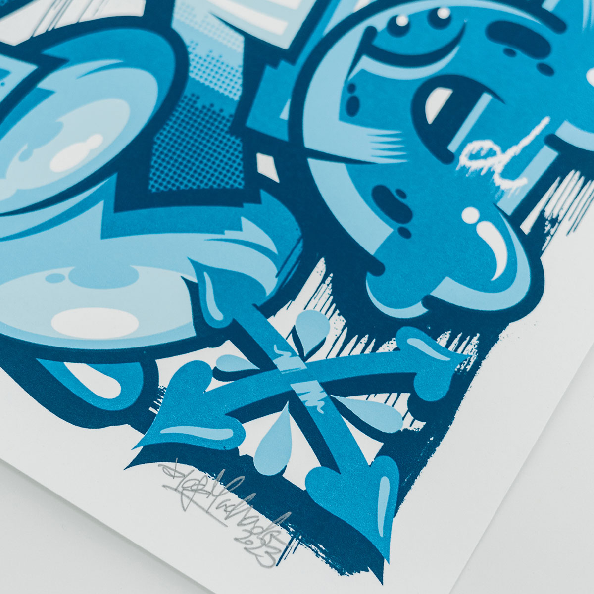 We Are, by Add Fuel, 2023, Four-colour hand pulled screen print on Astropack white 320 g/m2 paper, hand embellished thumbnail 3