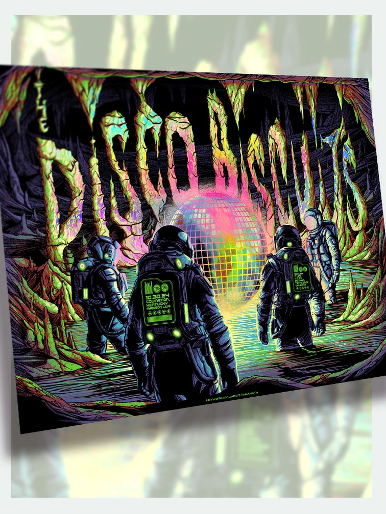 Disco Biscuits Multi Date on Foil AP, by Jared Yamahata