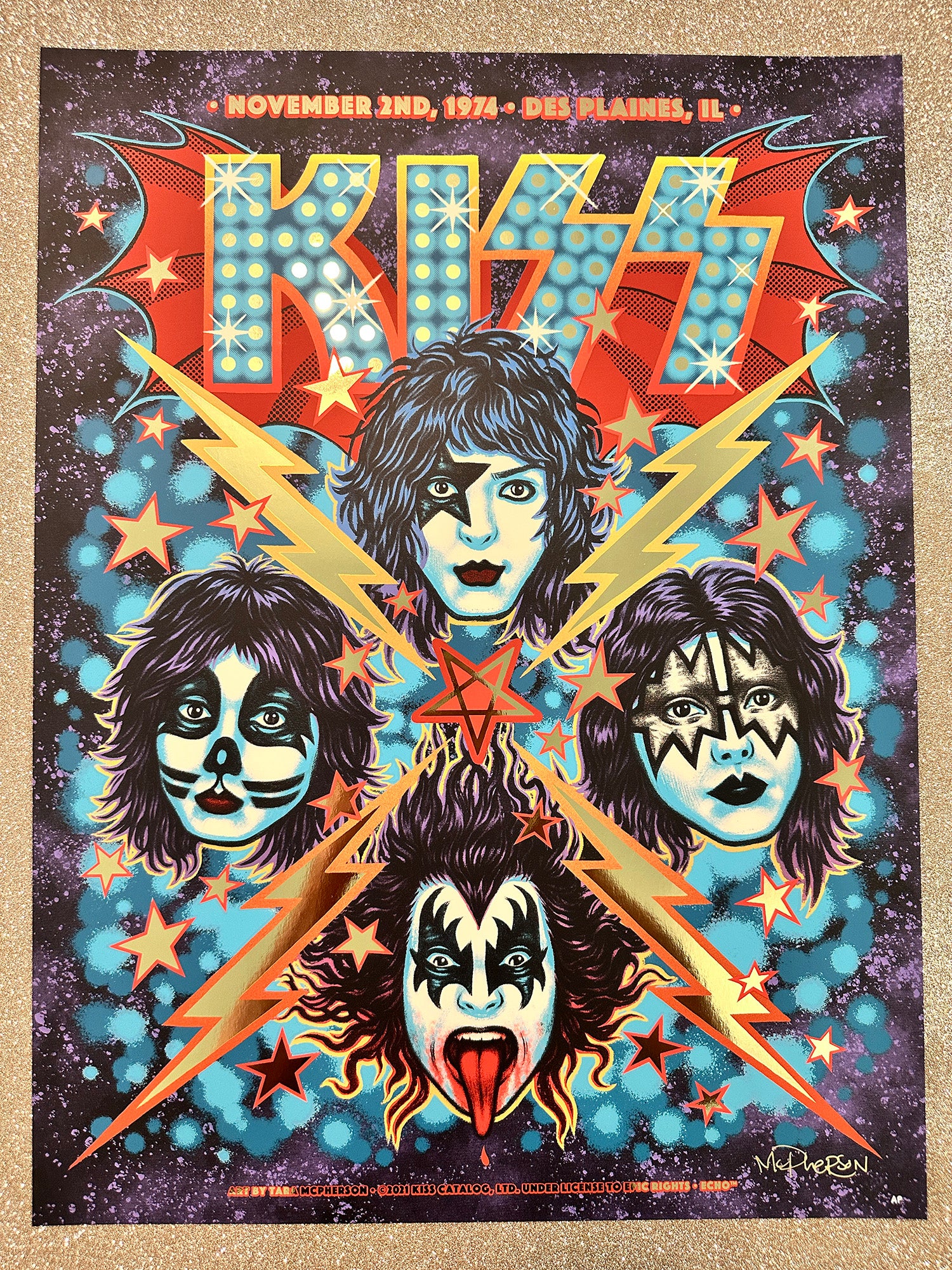 Kiss : Gold Foil AP, by Tara McPherson