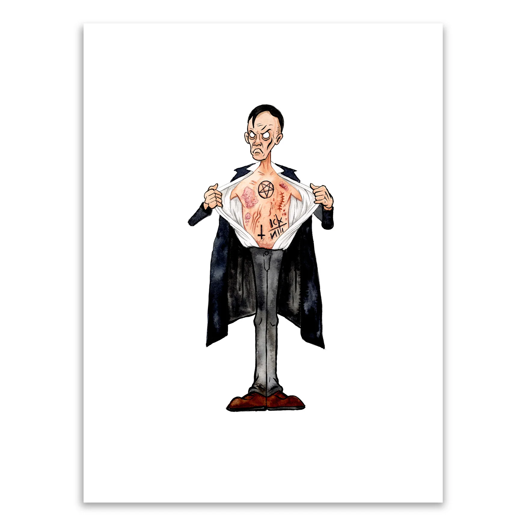 Milton Dammers Original Art, by Alex Pardee thumbnail 2