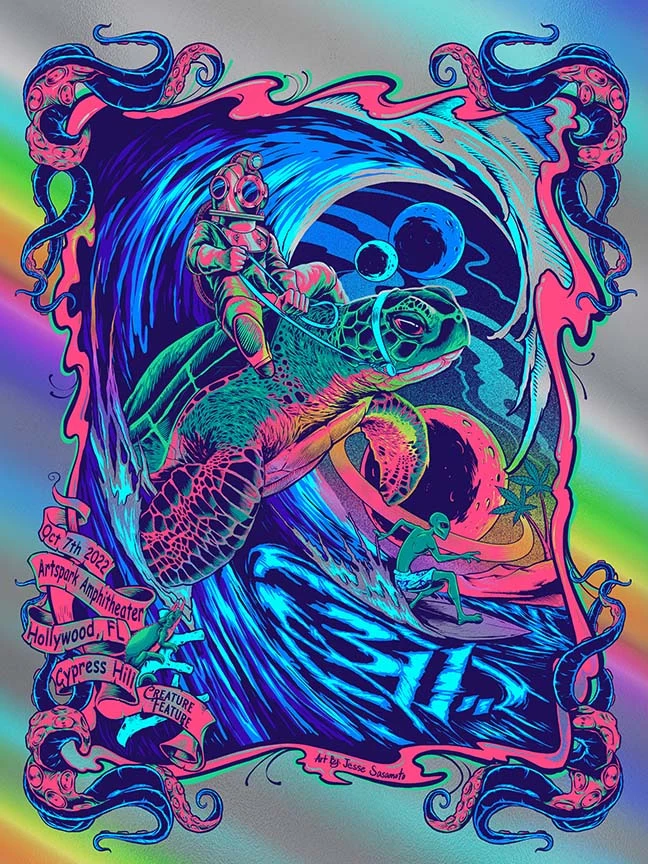 311 Florida Variant on Rainbow Foil AP, by Jesse Sasamoto