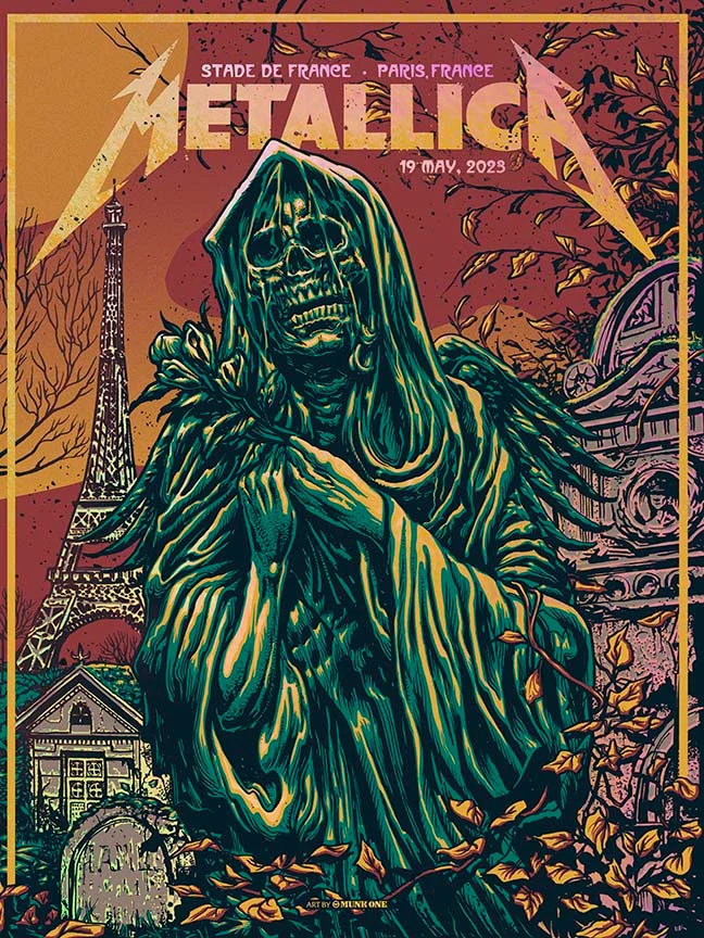 Metallica Paris Night 1 & Night 2 Rainbow Foil AP Set, by Munk One thumbnail 2