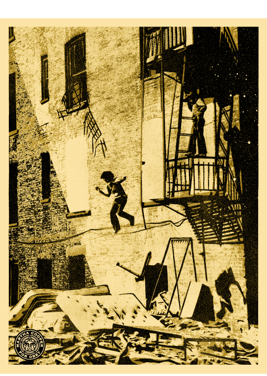Leap Of Faith, by Shepard Fairey, Martha Cooper, 2009