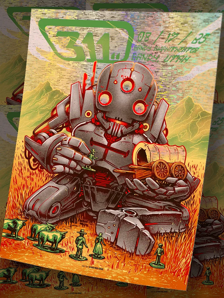 311 Sandy AP Variant Glitch Foil, by Munk One thumbnail 3