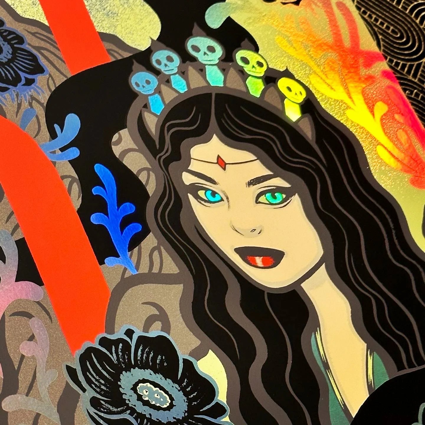 Interpol + Spoon Rainbow Foil, by Tara McPherson thumbnail 2