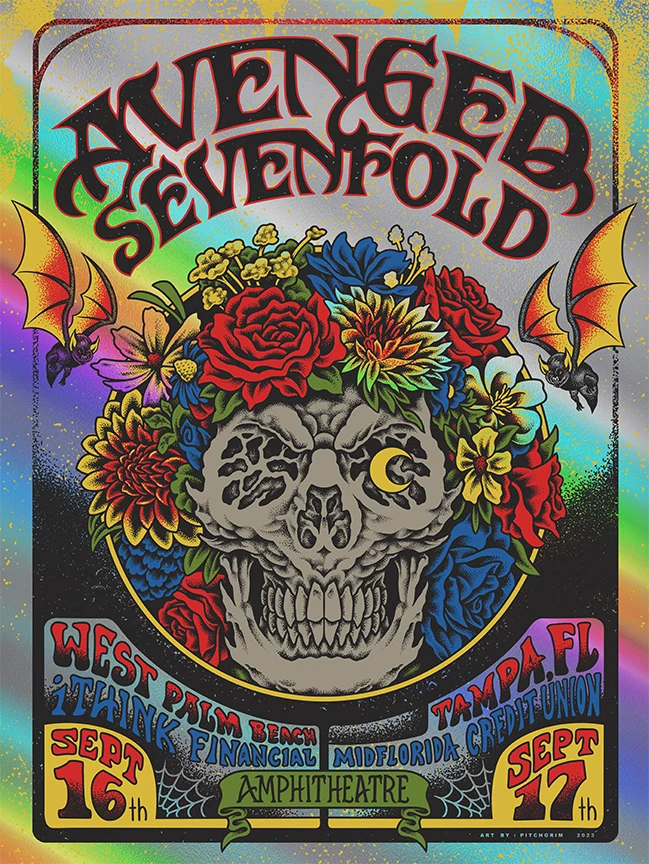 Avenged Sevenfold Florida Rainbow Foil AP, by PITCHGRIM