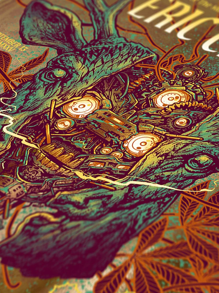 Eric Church Columbus Variant AP Gold Foil, by Munk One thumbnail 2
