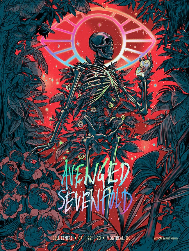 Avenged Sevenfold Montreal Blue Variant Rainbow Foil AP, by Nimit Malavia