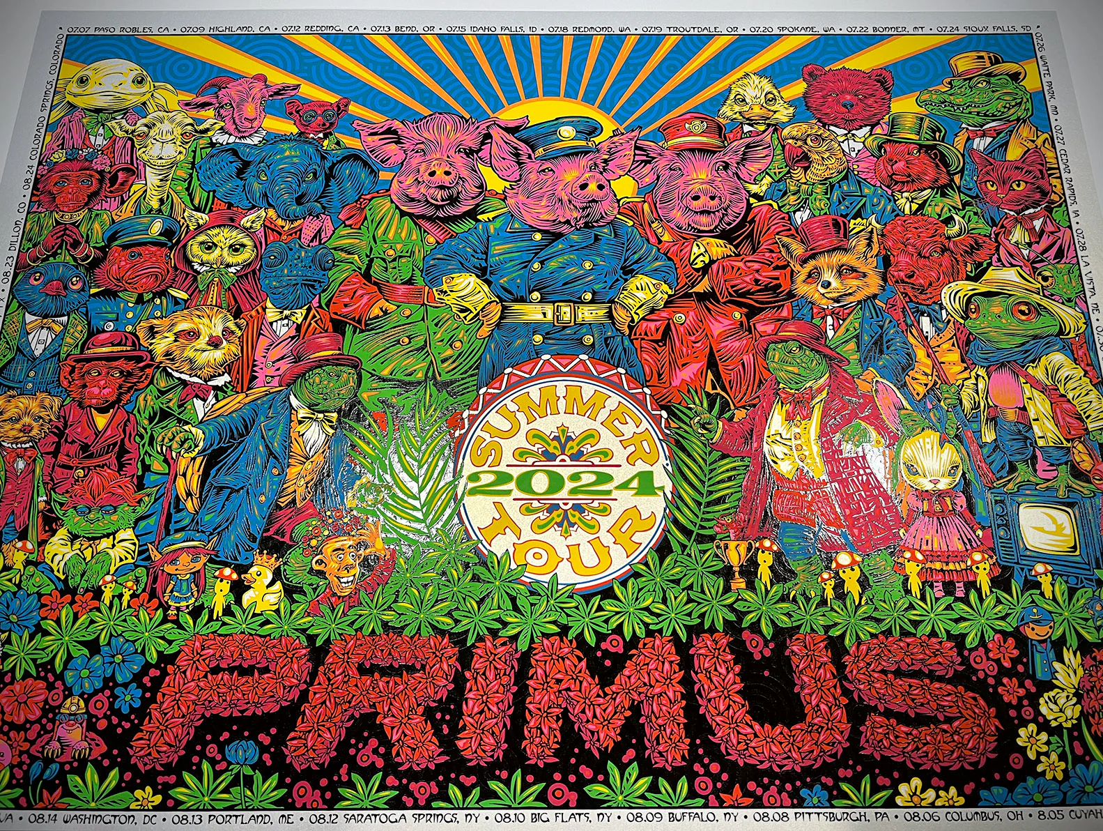 Primus - Tour Poster, by Todd Slater, 2024 thumbnail 2