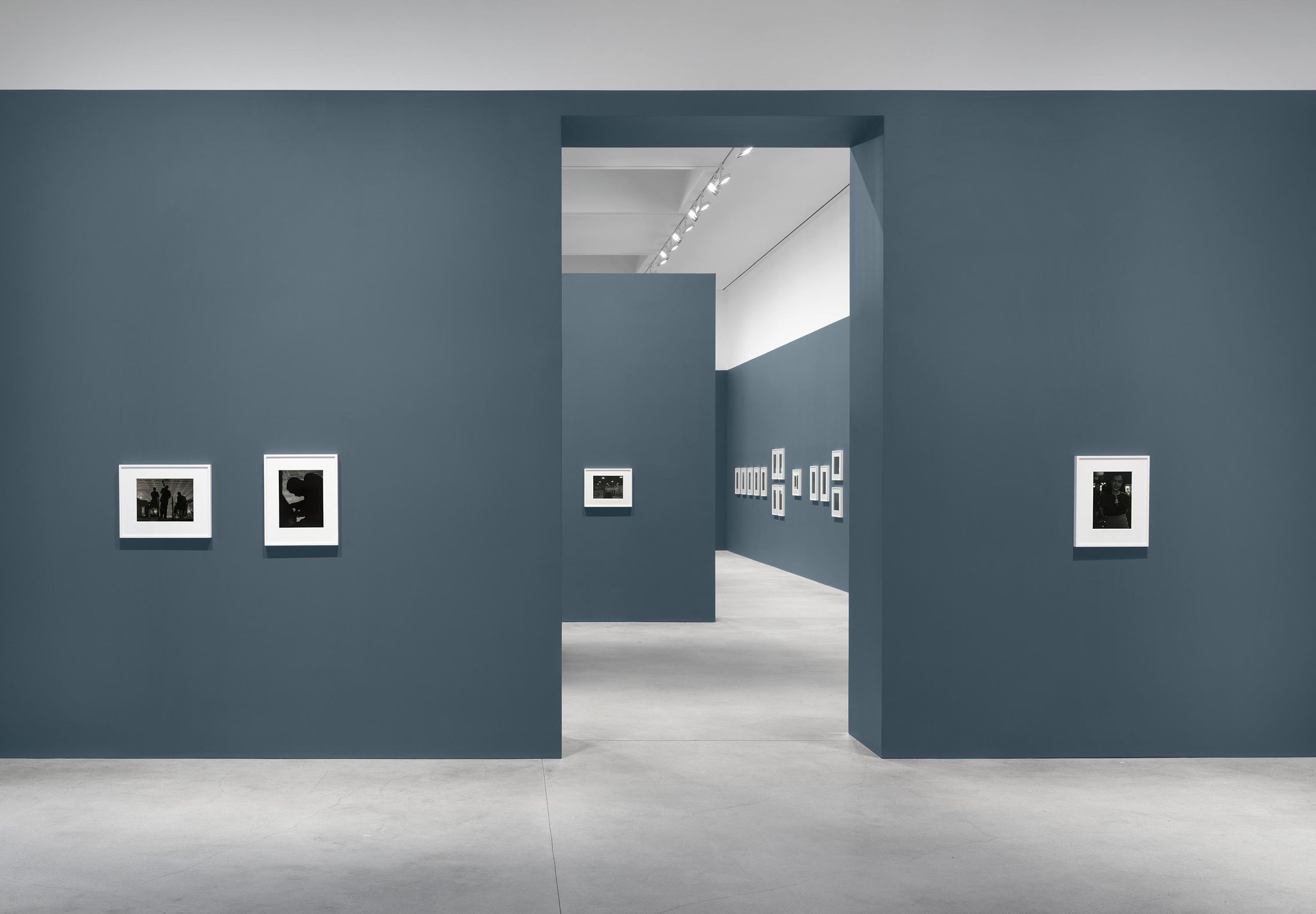 Installation view of Roy DeCarava: the sound i saw at David Zwirner Los Angeles