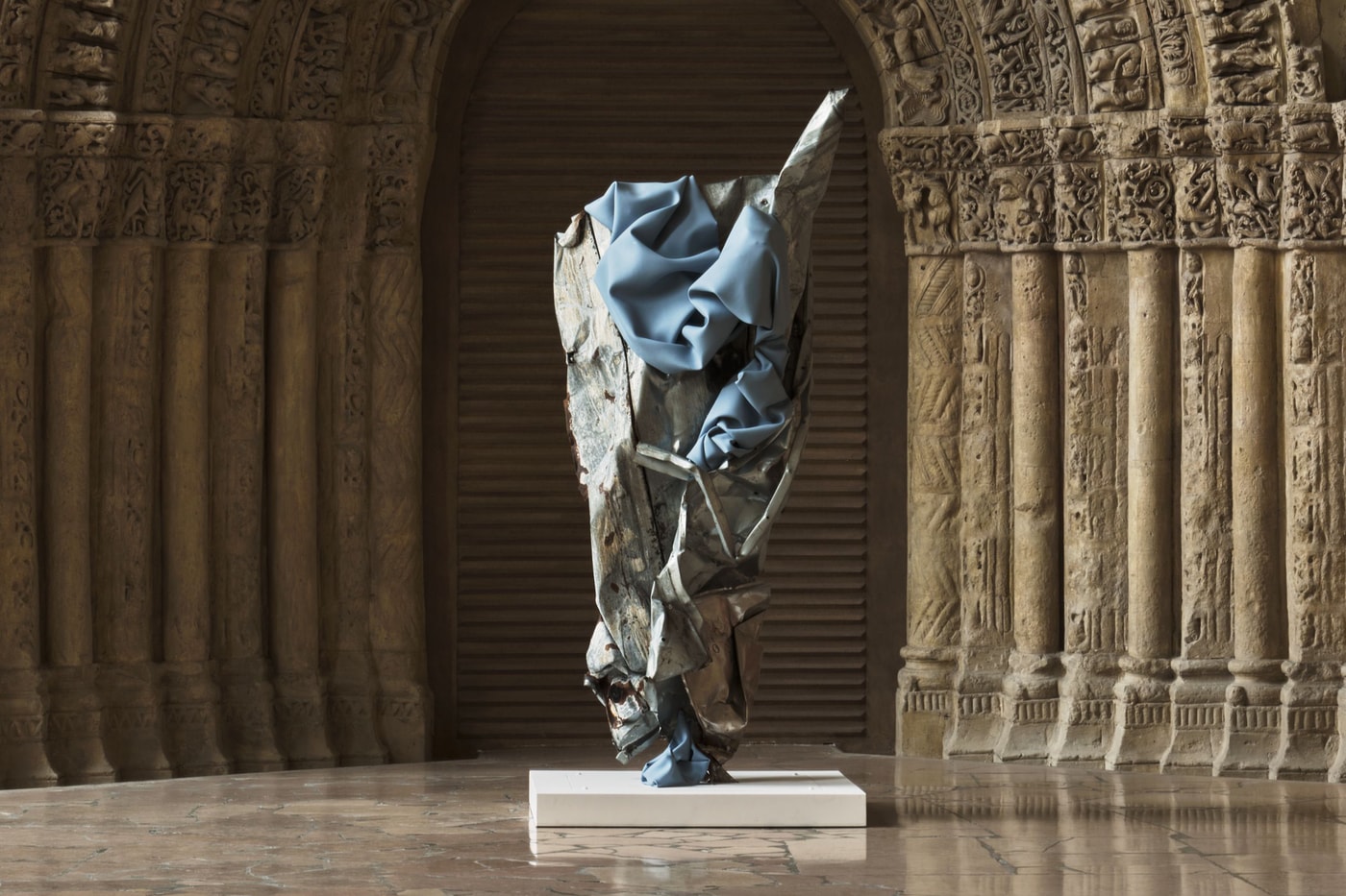 Kennedy Yanko Drapes Paint Skins Through a Museum of Architecture