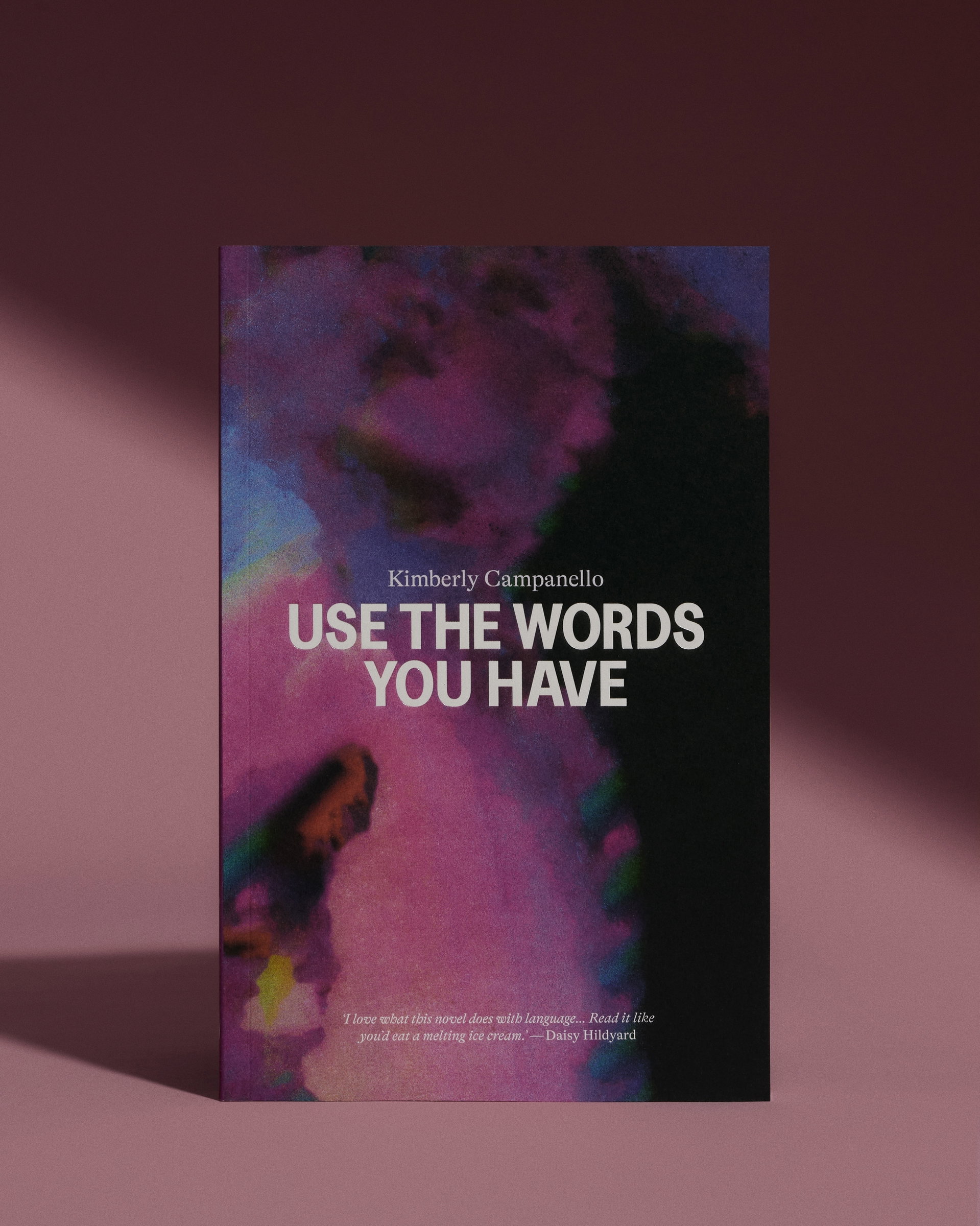 Use the Words You Have by Kimberly Campanello displayed against a pink background